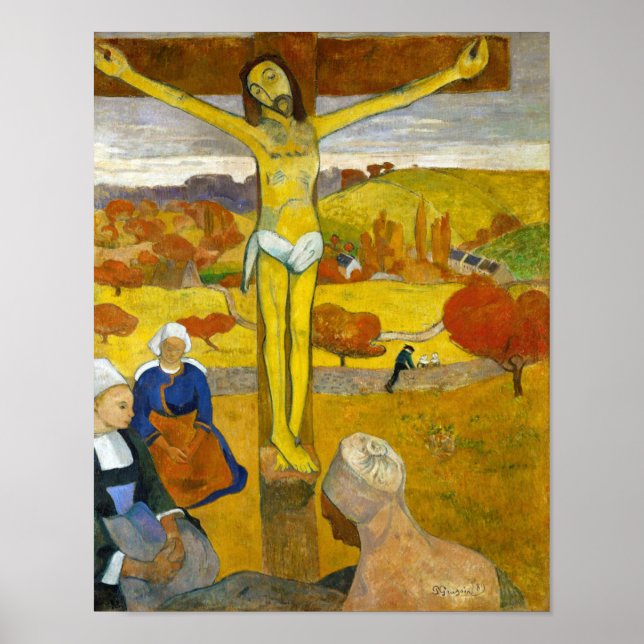 Der gelbe Christus, Gauguin Poster (Vorne)