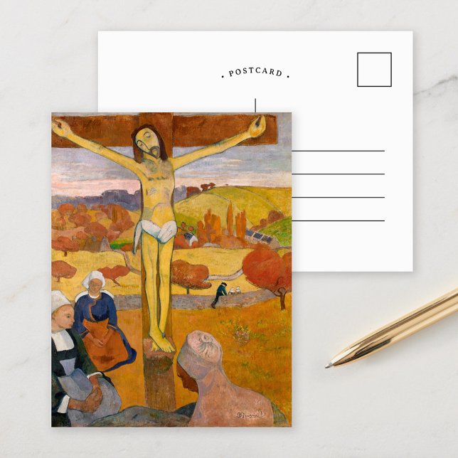 Der gelbe Christus | Paul Gauguin Postkarte (Von Creator hochgeladen)