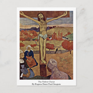 Der gelbe Christus von Eugene Henri Paul Gauguin Postkarte