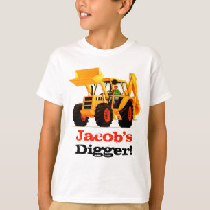 Der gelbe Gräber des Name-Kindes T-Shirt