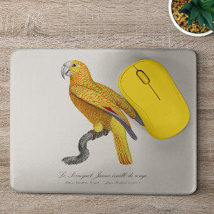 Der Gelbe Papagei mit roter Schuppe Mousepad