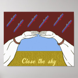 Der "gelbe und blaue Himmel" der Ukraine Poster