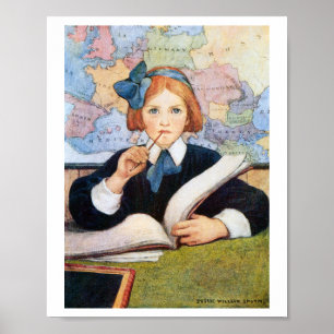 Der Gelehrte, Jessie Willcox Smith Poster