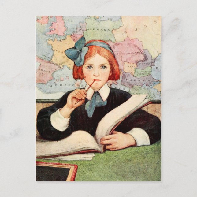 Der Gelehrte Postkarte (Vorderseite)