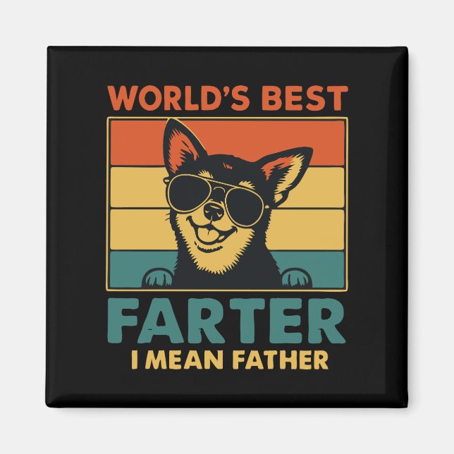 Der Gemeine Vater-Vater-Tag der Welt Magnet (Vorne)