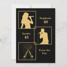 Der gemeinsame Geburtstag verdoppelt den Spaß Schw