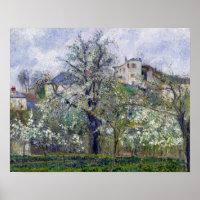 Der Gemüsegarten mit Bäumen in Blossom