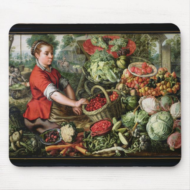 Der Gemüseverkäufer Mousepad (Vorne)