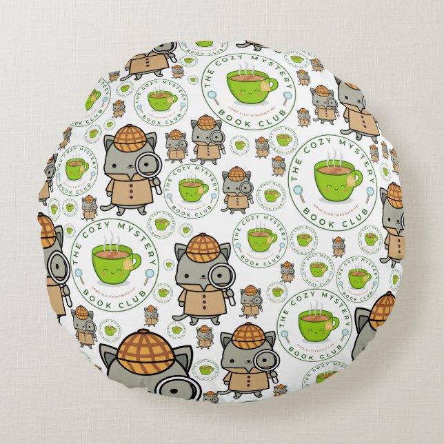 Der gemütliche Geheimtipp Club Pilze Rundes Kissen (Vorderseite)