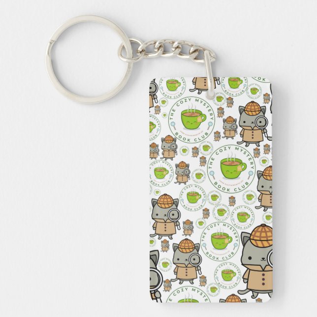 Der gemütliche Mystery Book Club Schlüsselanhänger (Vorderseite)