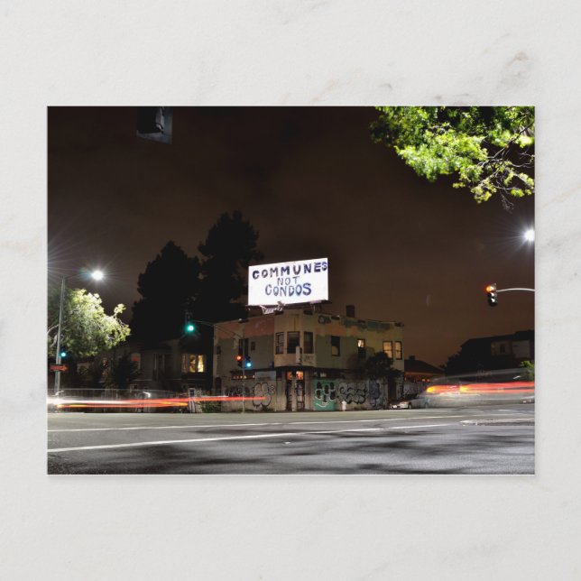 Der Gentrifizierungskrieg Postkarte (Vorderseite)