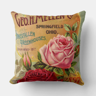 Der Geo. H. Mellen Co. Greenhouse-Werbung Kissen