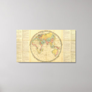 Der geographische Zeitvertreib des Wanderers Leinwanddruck