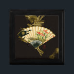 Der gequälte Orientalische Lüfter mit Blumendesign Erinnerungskiste<br><div class="desc">Gemälde eines gekrönten orientalischen Ventilators mit Blumenmotiv. Der schwarze Hintergrund lasse die Farben auf dem Lüfter-Pop des Drucks. Hang das an deine Wand und genieße es!</div>