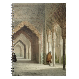 Der Gerichts-Raum des Alhambras, Granada, 1853 Notizblock