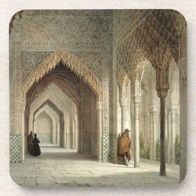 Der Gerichts-Raum des Alhambras, Granada, 1853 Untersetzer (Vorderseite)