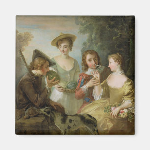 Der Geruchssinn, c.1744-47 (Öl auf Leinwand) Magnet