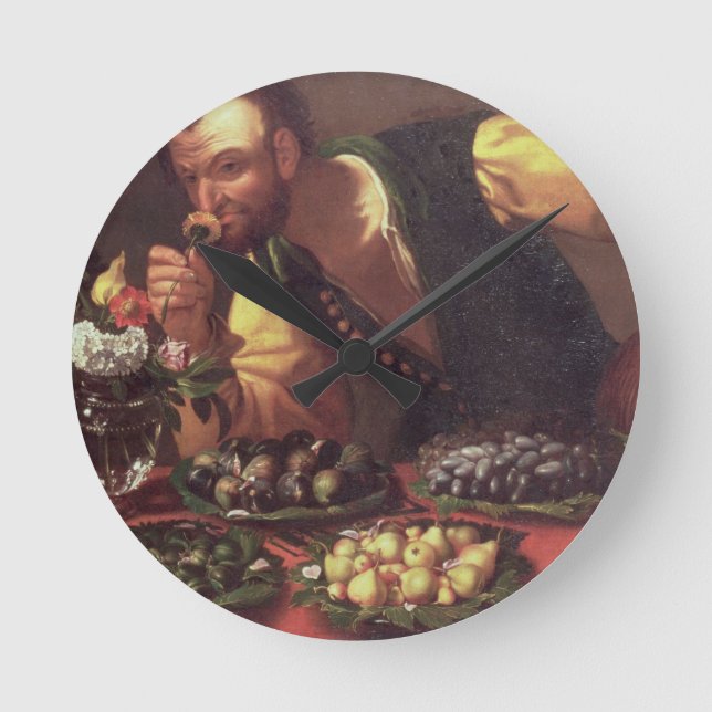 Der Geruchssinn Runde Wanduhr (Vorderseite)