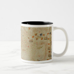 Der gesamte Mittelmeerraum Zweifarbige Tasse