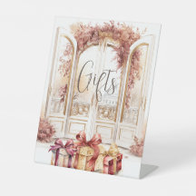 Der Geschenktisch für die Parisienne-Hochzeit