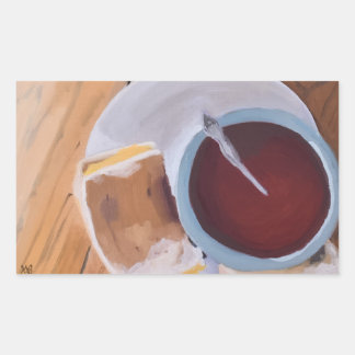 Der Geschmack der Wärme Rechteckiger Aufkleber