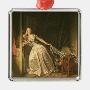 Der gestohlene Kuss, c.1788 Silbernes Ornament