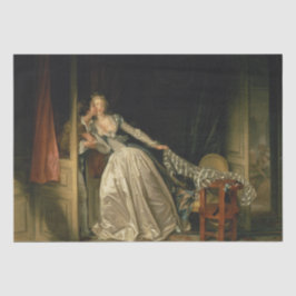Der gestohlene Kuss durch Jean-Honore Fragonard Seidenpapier