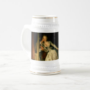 Der gestohlene Kuss Fragonard Bierglas