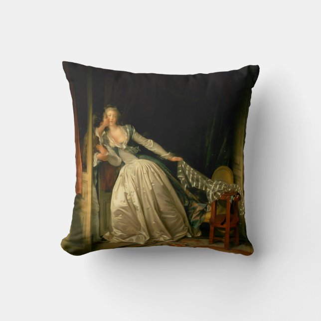 Der gestohlene Kuss Fragonard Kissen (Vorderseite)