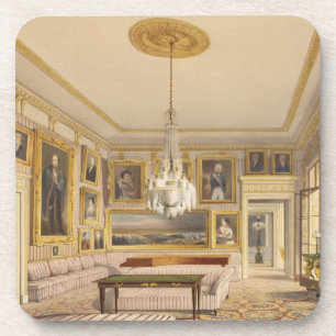 Der gestreifte zeichnende Raum, Apsley Haus, 1853 Getränkeuntersetzer