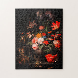 Der gestürzte Bouquet von Abraham Mignon Puzzle