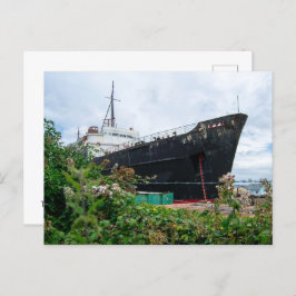 Der gestürzte TSS-Herzog von Lancaster Ship Postkarte