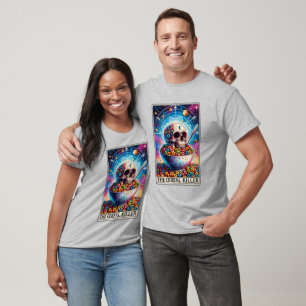 Der Getreidemörder lustiges Skelett Tarot T-Shirt