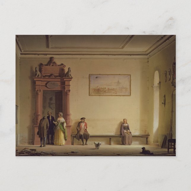 Der Gewartet Saal, 1857 Postkarte (Vorderseite)