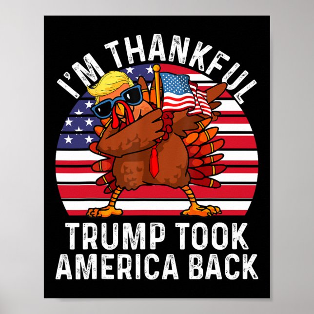 Der Gewinner, den ich bin dankbar, dass Trump gewo Poster (Vorne)