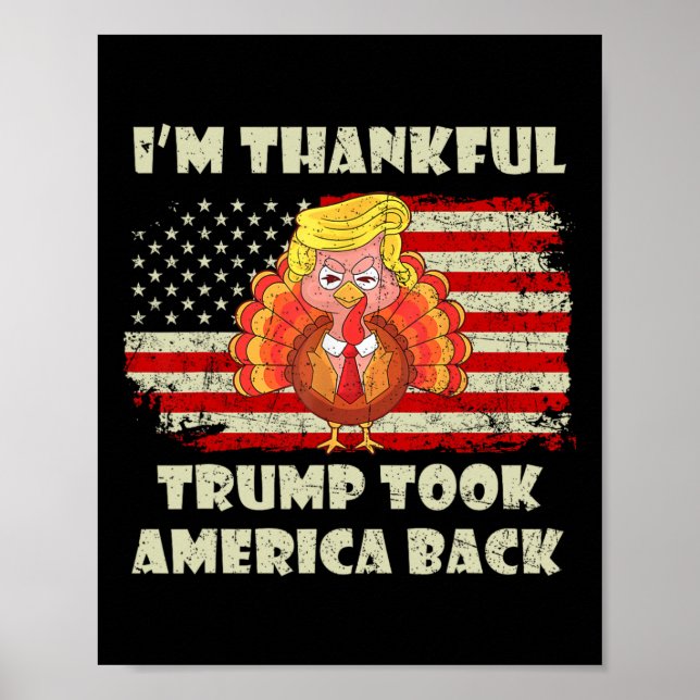 Der Gewinner, den ich bin dankbar, dass Trump gewo Poster (Vorne)