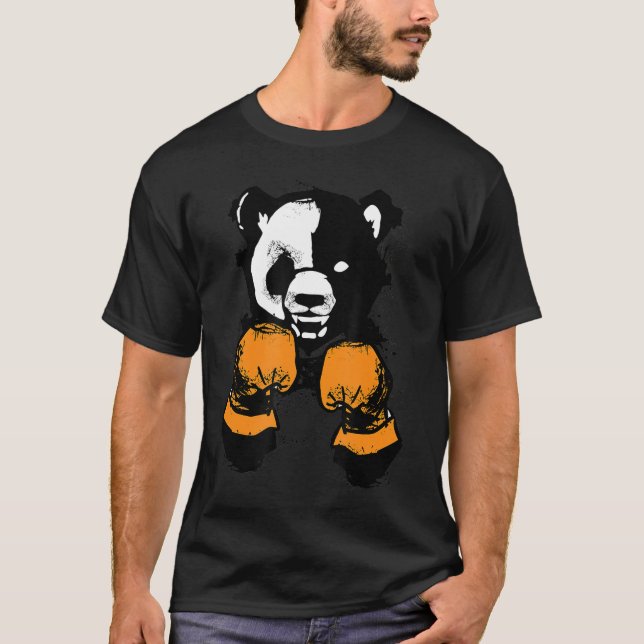Der Gewinner des Coolen Panda Bear Boxhandschuhs T-Shirt (Vorderseite)