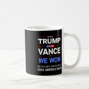 Der Gewinner Trump Vance Wir gewannen nahm sich vo Kaffeetasse