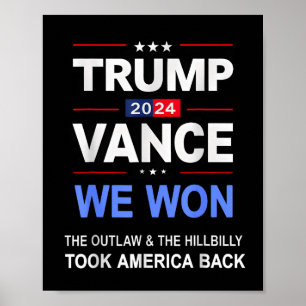 Der Gewinner Trump Vance Wir gewannen nahm sich vo Poster