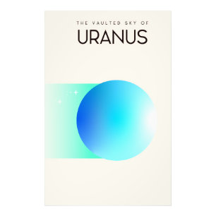 Der gewölbte Himmel des Uranus Fotodruck