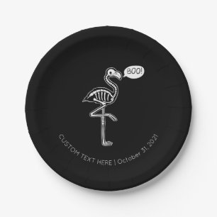 Der Ghost Flamingo Pappteller