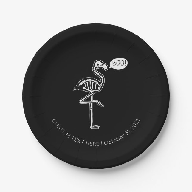 Der Ghost Flamingo Pappteller (Vorderseite)