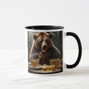 Der gierige Bär und sein Honigfestmahl. Tasse