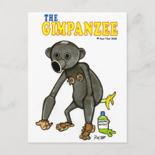 Der Gimpanze Postkarte