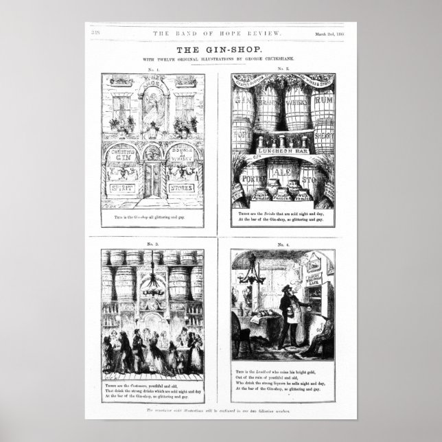 Der Gin Shop Poster (Vorne)