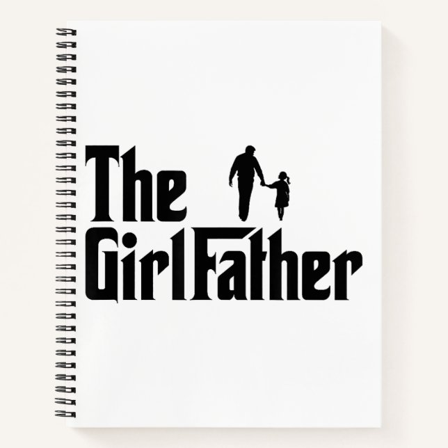 Der Girl-Vater Funny-Vater von Girls Daddy Daughte Notizbuch (Vorderseite)