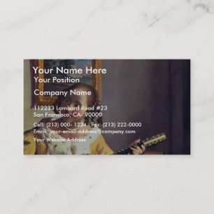 Der Gitarrenspieler, von Vermeer Van Delft Jan Visitenkarte