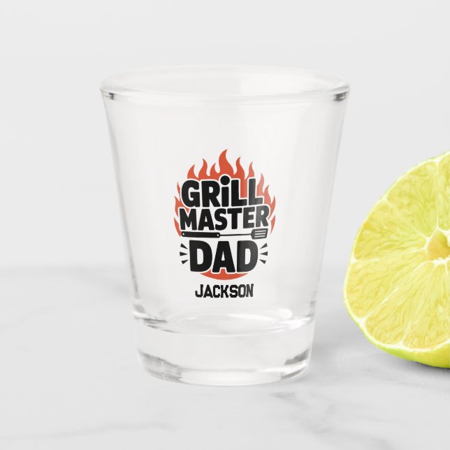 Der Gittermeister Schnapsglas (Vorderseite)