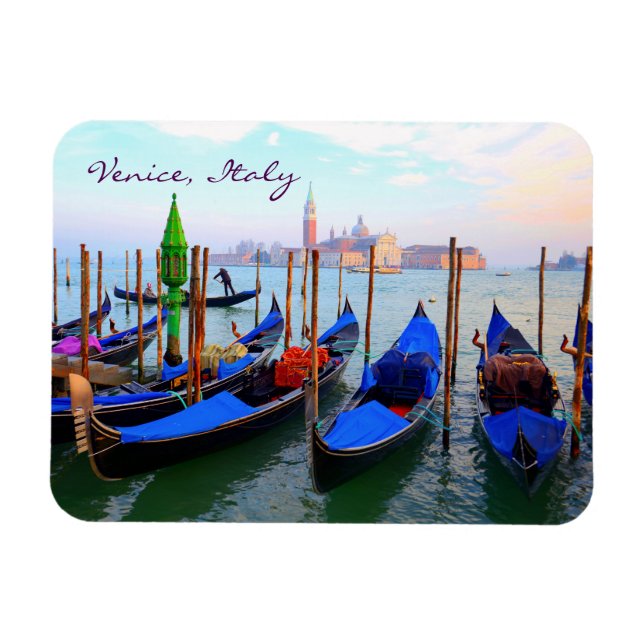 Der Giudecca-Kanal von Sestiere San Marco aus gese Magnet (Horizontal)