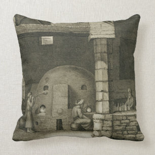 Der Glasflaschen-Hersteller, den Künsten von des Kissen